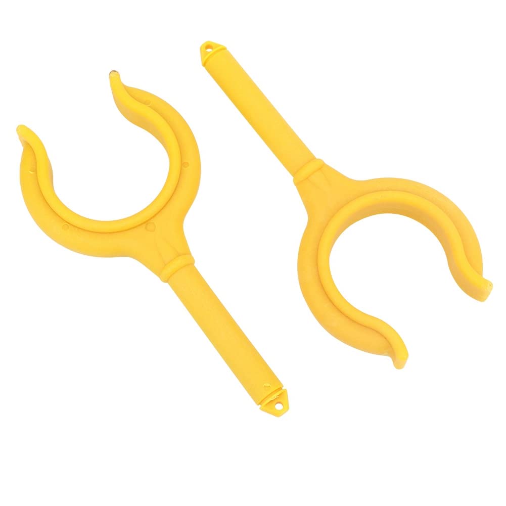 2-Pack Astibym Boat Oar Locks - Durable Rubber Fishing Rod Holders & Marine Oarlock Sockets for Rowboats, Kayaks, Water Rafts & Dinghies (Yellow) | Perfect for Fishing, Rowing & Water Sports Accessories