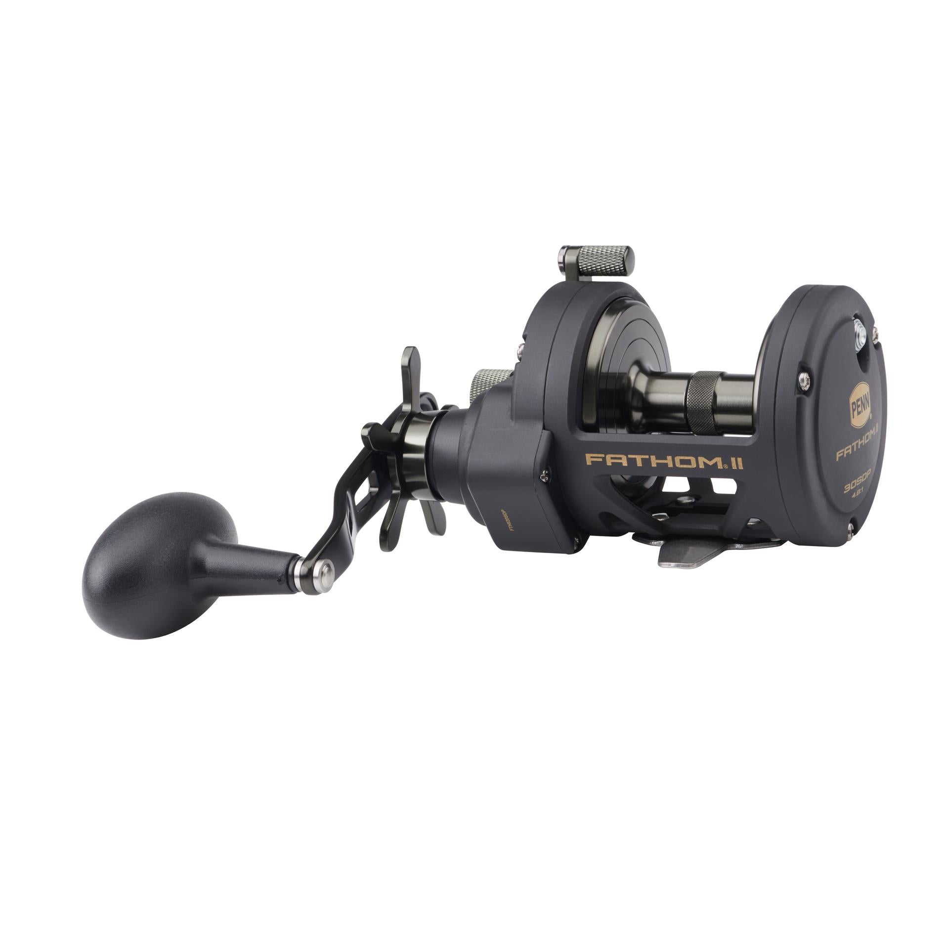 PENN Fathom™ II Star Drag Conventional Fishing Reel - Saltwater & Freshwater Fishing Gear for Offshore, Surf, and Boat Anglers