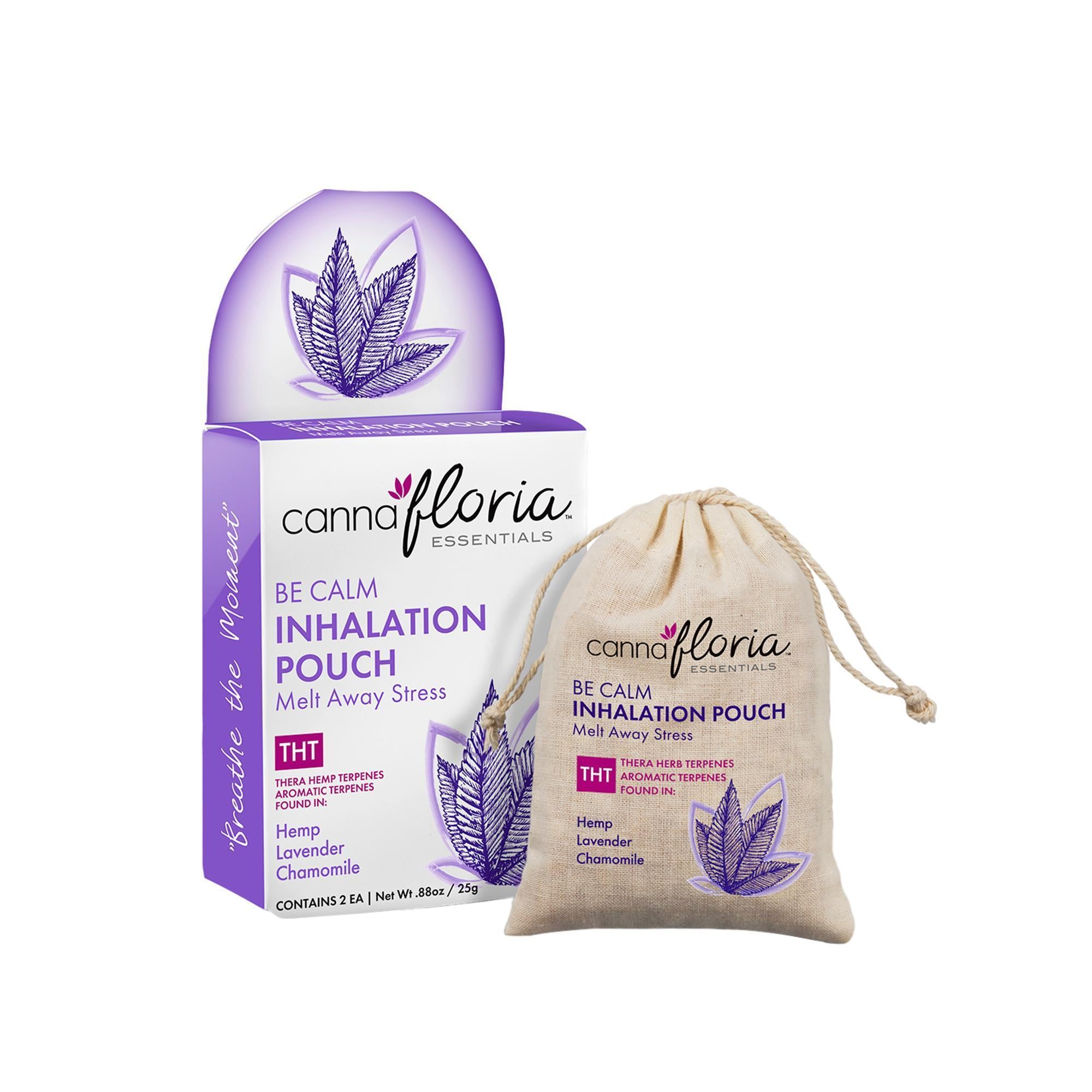 Cannafloria Inhalation Pouches - 2 Pack | Herbal Relaxation & Stress Relief | Perfect for Travel, Work, and On-the-Go Use