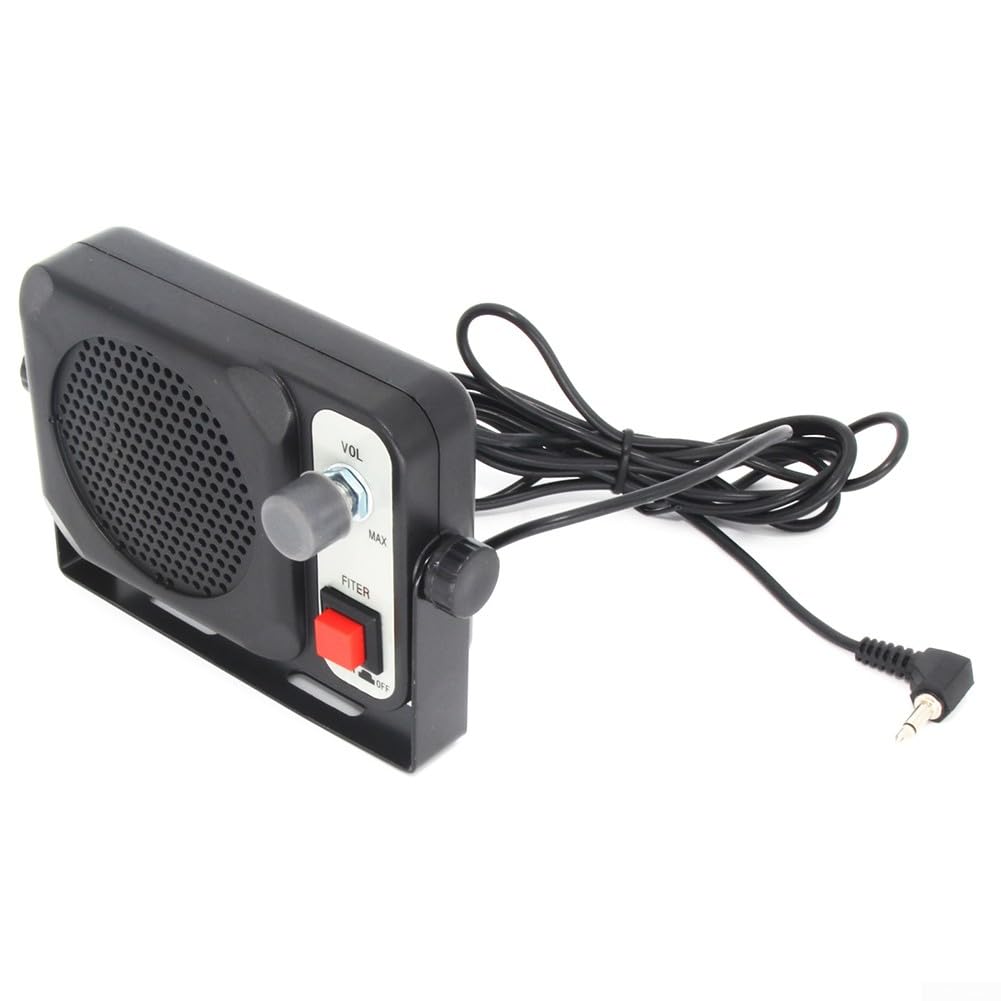 Heavy Duty External Speaker for Car CB Radio - 3.5mm Aux Portable Loudspeaker with Clear Sound | Perfect for Truck Drivers, Road Trips & Emergency Communication