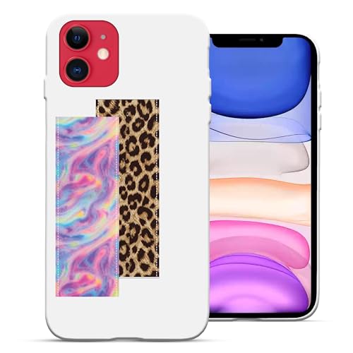 Leopard&Pink Tie Dye Strap + White Case