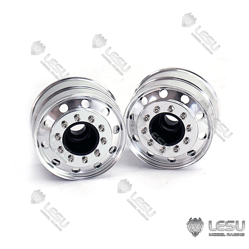 LESU 41.5MM Metal Wheel Hub Flange for Tamiya 1/16 RC Tractor Truck - Wide Front & Rear Axle Parts for Narrow Tires - Durable Upgrade for RC Trailers & Dump Trucks - Perfect for Off-Road RC Vehicle Customization & Heavy-Duty Hauling Scenarios