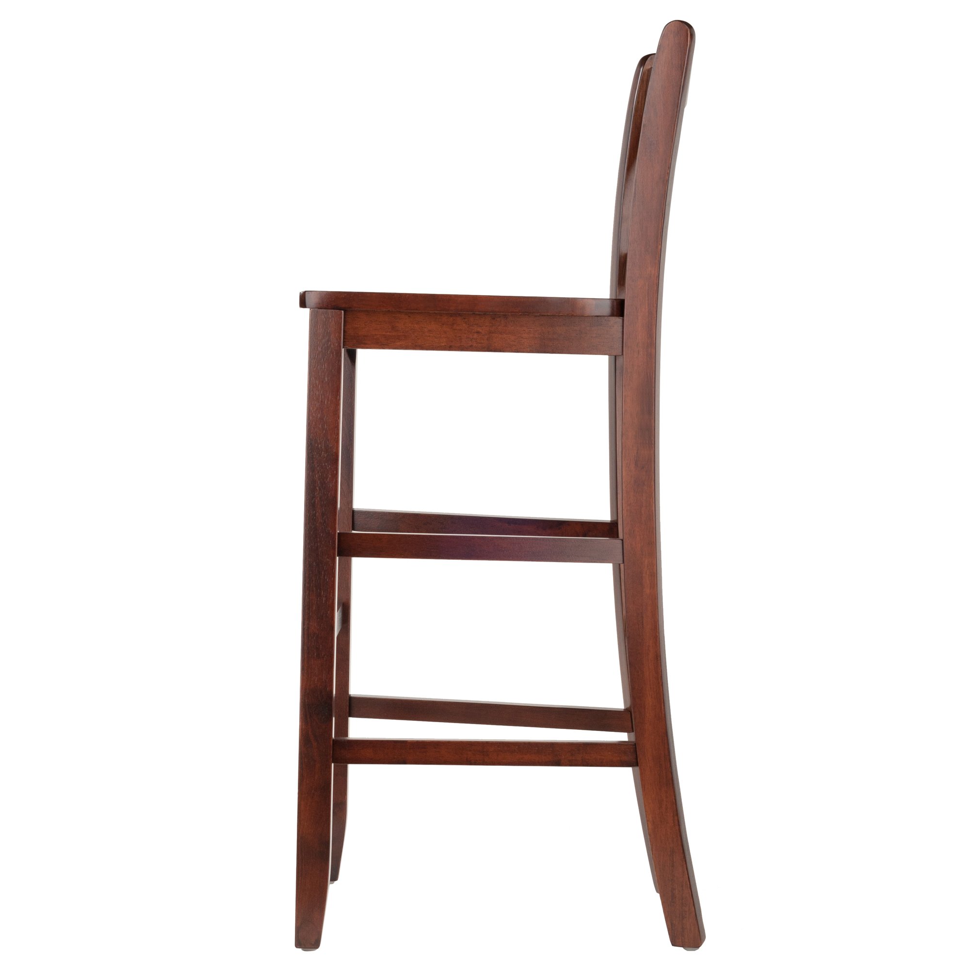Winsome Victor 29-Inch Brown Bar Stools - Set of 2 for Kitchen Island, Breakfast Nook & Home Bar