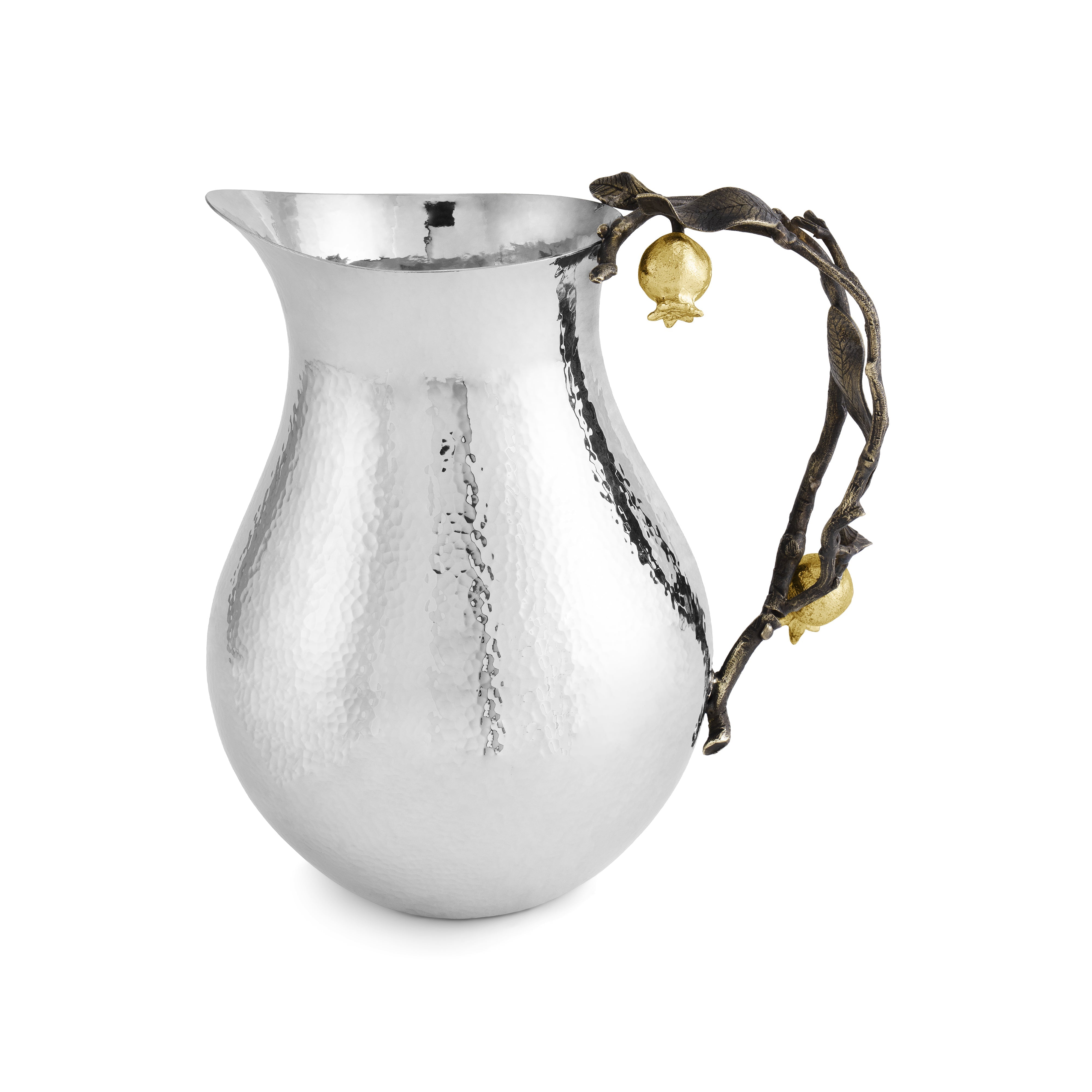 Premium Glass Pomegranate Pitcher - 60oz BPA-Free Pitcher for Juice, Water & Iced Tea - Elegant Carafe for Entertaining, Parties & Home Decor