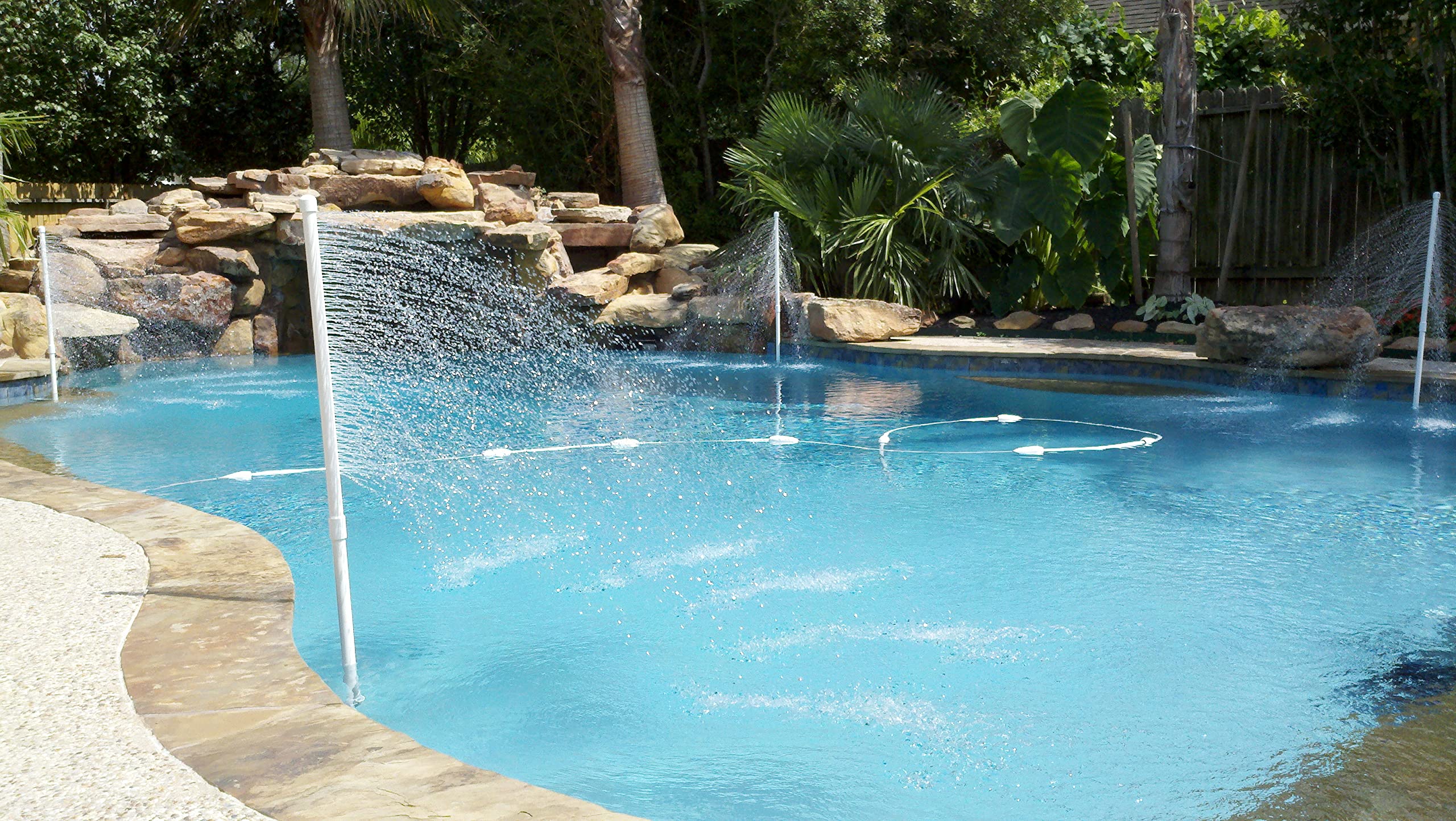 Pool Cooler for Above Ground & Inground Pools - DIY Installation Kit Lowers Water Temperature by 8-10°F - Energy-Free Cooling System for Hot Summer Days (Perfect for Backyard Parties, Family Gatherings & Relaxation)
