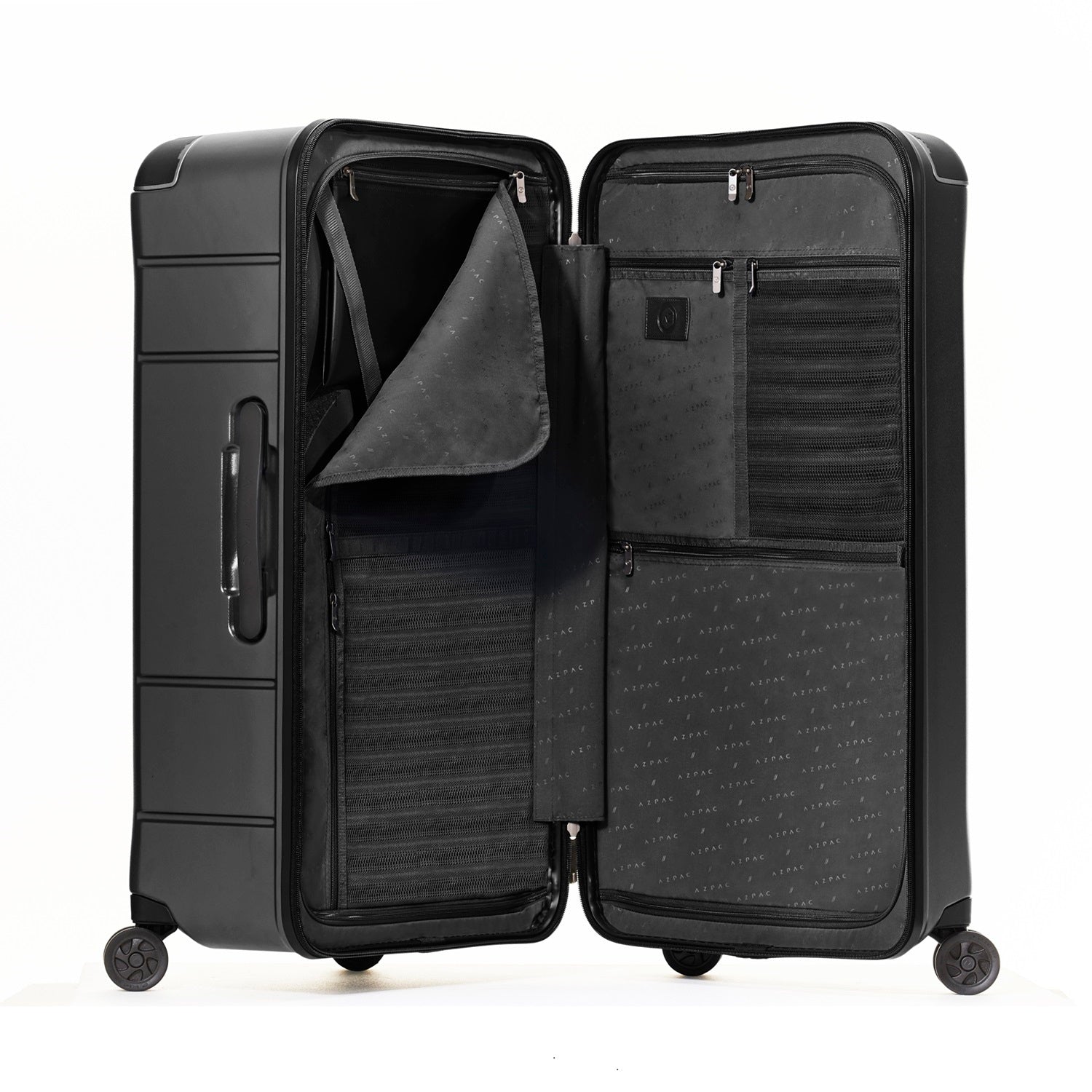 AZPAC Braking 2.0 Luggage with Brake System - Lightweight Travel Suitcase with Smooth Wheels & Adjustable Handle for Business Trips & Vacations