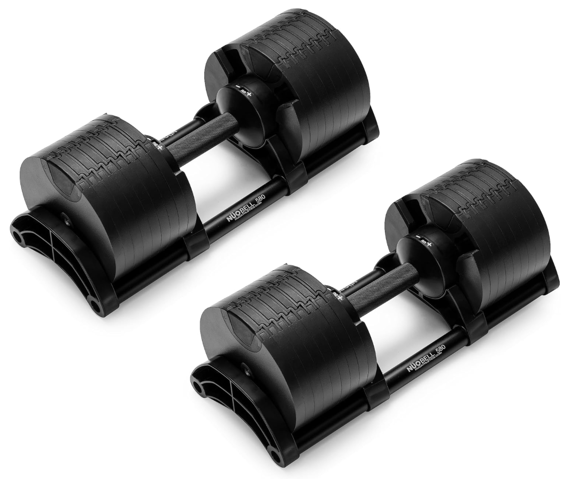 Nuobell 580 Adjustable Dumbbell Set - Premium Home Gym Equipment for Strength Training & Fitness - Perfect for Home Workouts, Weight Lifting & Muscle Building