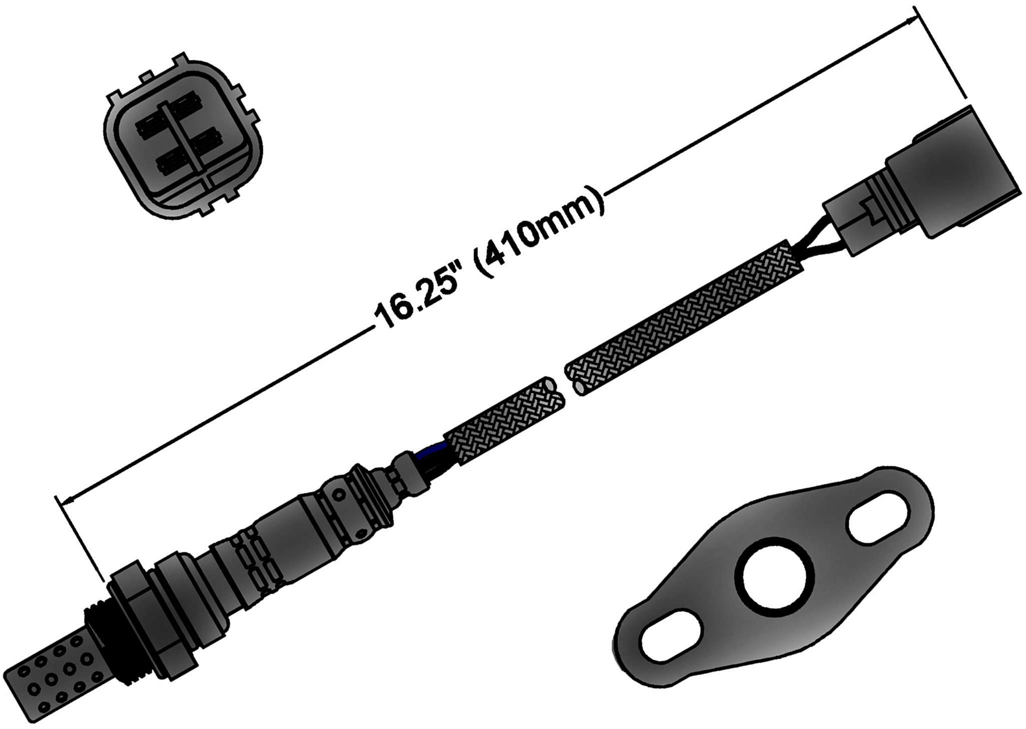 ACDelco Gold 213-1435 Heated Oxygen Sensor - Compatible with Chevy, GMC, Buick & More | High Performance O2 Sensor for Improved Fuel Efficiency & Emissions | Perfect for Engine Tuning & Auto Repair