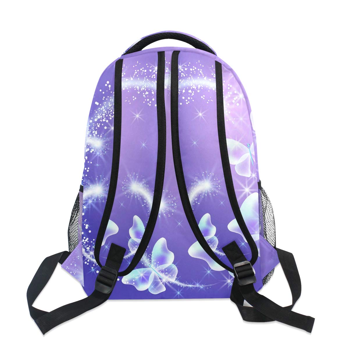 ALAZA Butterfly Print Floral Backpack - Lightweight School Bag for Boys & Girls, Travel Daypack with Shoulder Straps | Perfect for School, College, Hiking & Daily Use