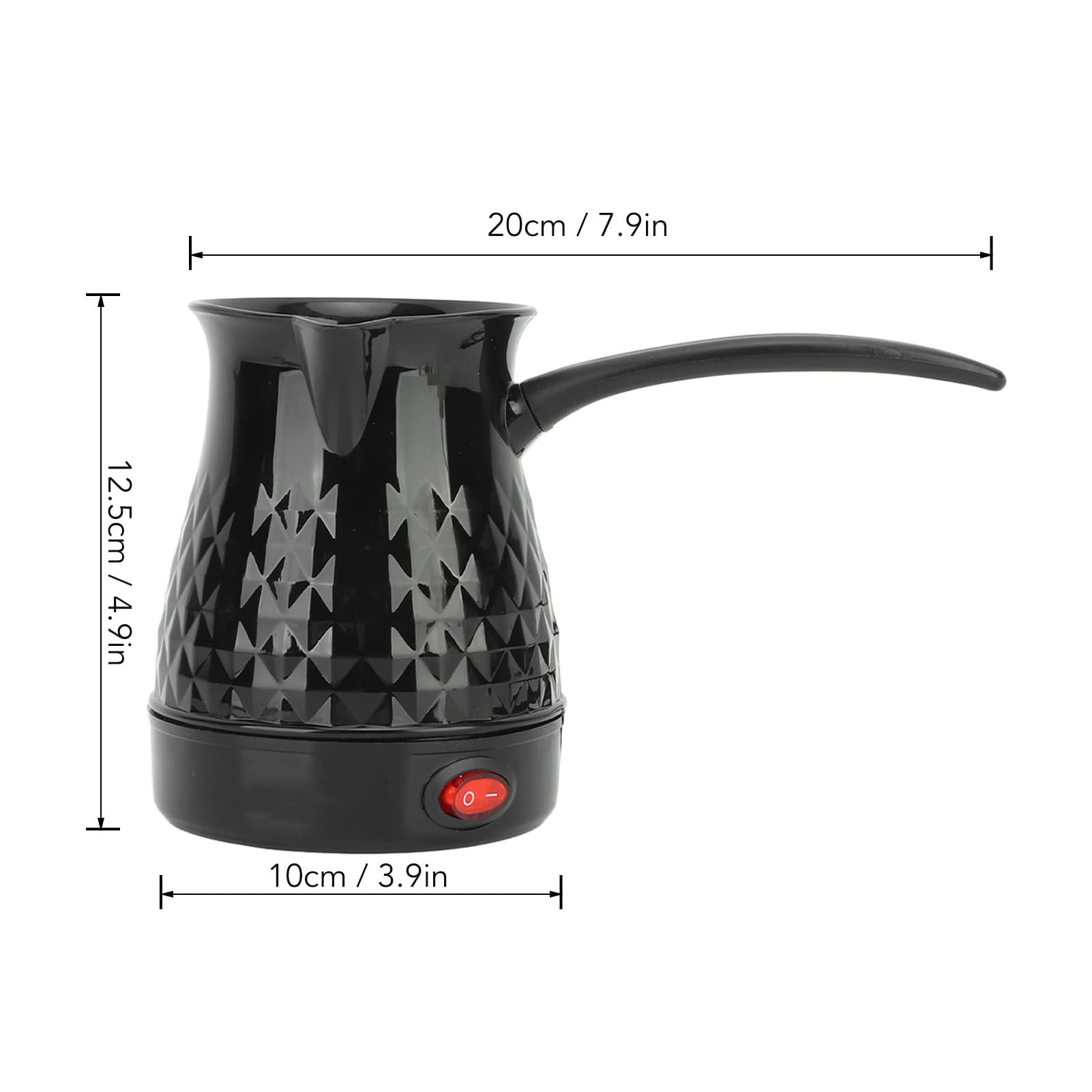 Premium Electric Turkish & American Coffee Maker - 600ML Stainless Steel Anti-Scald Kettle with Even Heating for Home, Office & Travel - Perfect for Brewing Coffee, Tea & Hot Water
