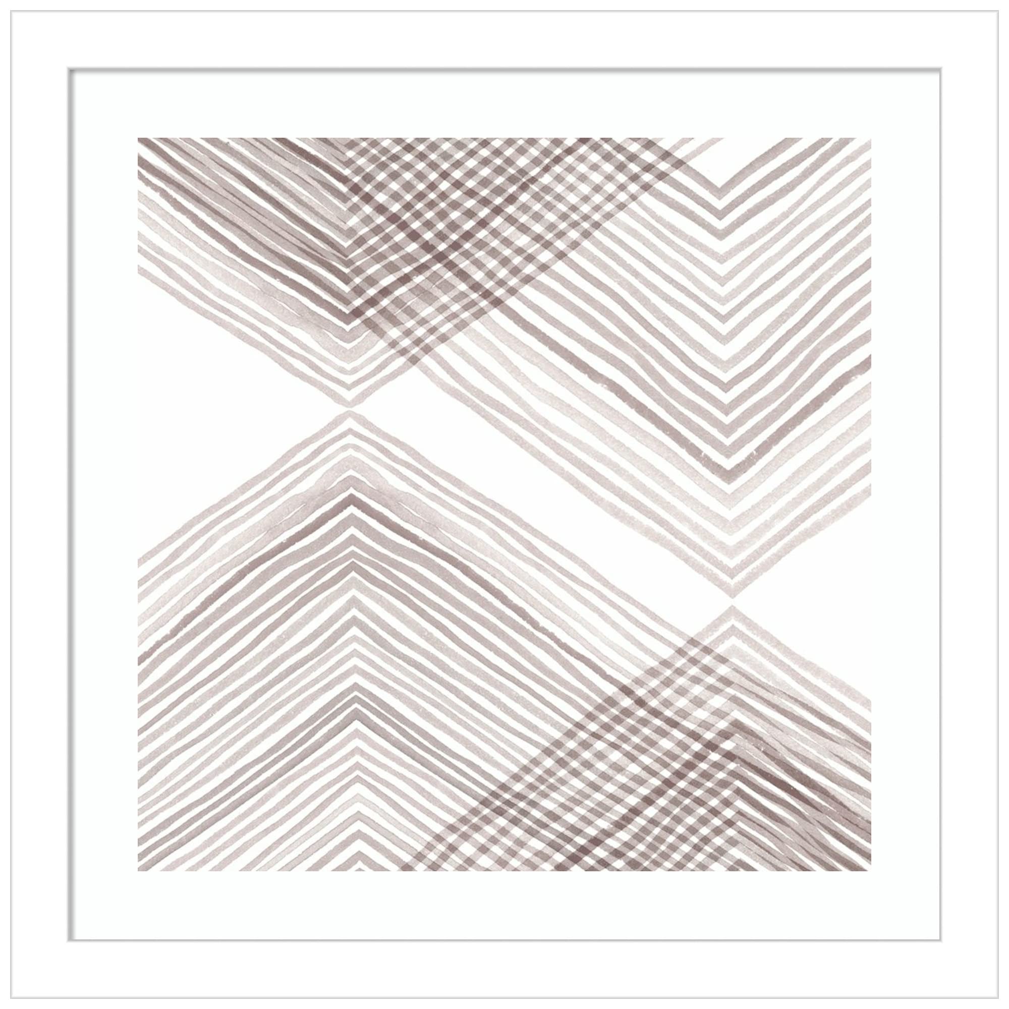 Emma Scarvey Apogee Fade II Wood Framed Wall Art Print - 13x13 Inches, Svelte White Frame - Modern Home Decor for Living Room, Bedroom & Office