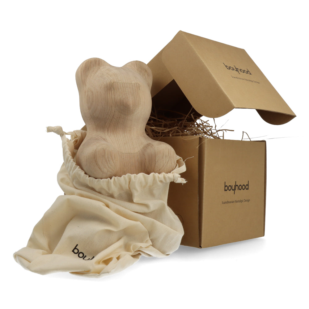 Premium Gummy Bear Oak Large - Natural Wooden Toy for Kids, Perfect for Playtime, Learning & Home Decor | Safe & Non-Toxic for Children's Rooms, Daycares & Play Areas