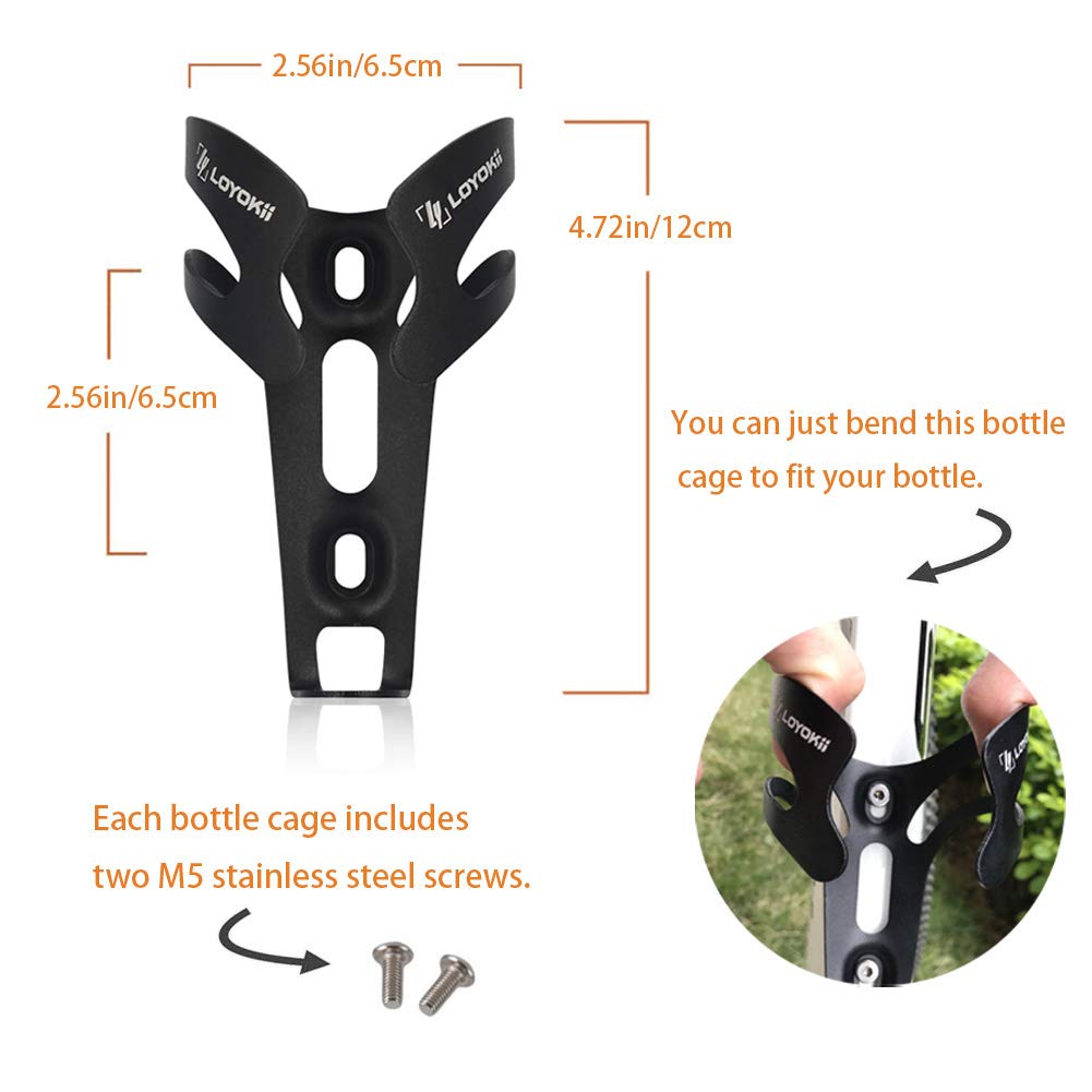 Lightweight Aluminum Alloy Bike Water Bottle Holder - Durable Cycling Drink Cage for Road & Mountain Bikes (MTB) - Perfect for Long Rides, Commuting & Outdoor Adventures