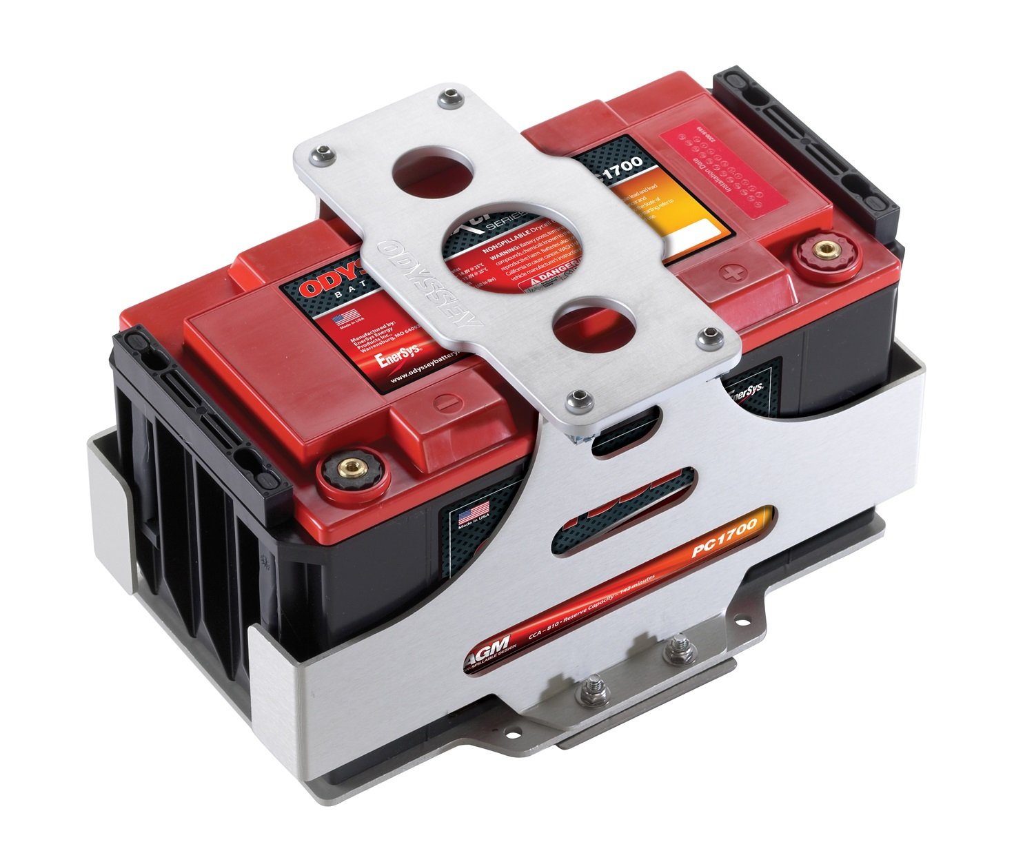 Odyssey Battery HK-PC1700 Hold Down Kit - Heavy-Duty Battery Mounting System for Cars, Trucks & Marine Vehicles | Secure Installation for Off-Road, RV & Boating Applications