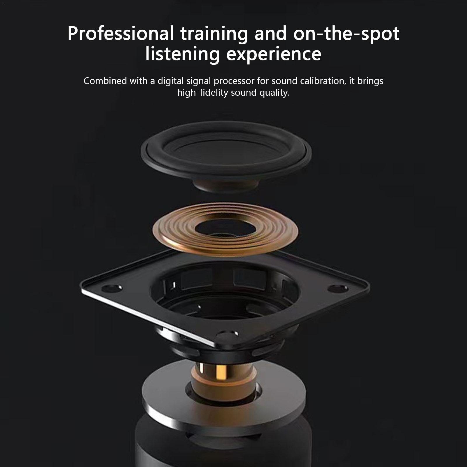 Huayeex Wireless Bluetooth Speaker with Surround Sound - Portable Loudspeaker for Home, Dorm, Apartment & Outdoor Use | Perfect for Parties, Travel, Backyard Gatherings & Indoor Entertainment