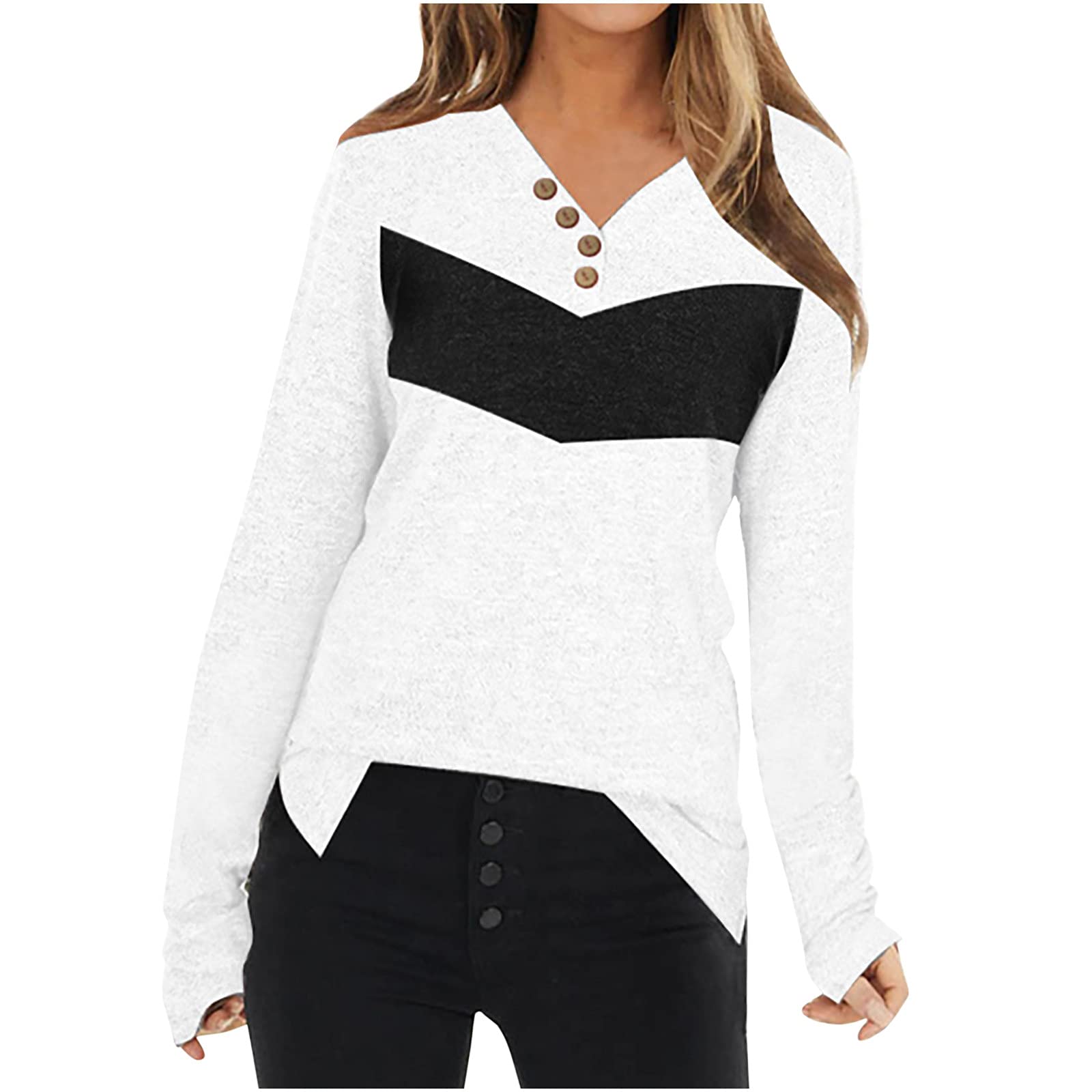 Women's Volleyball Jersey - Halter Neck Pullover Top with Long Sleeves & V-Neck Button Design for Casual Wear | Perfect for Training, Matches & Outdoor Sports Activities