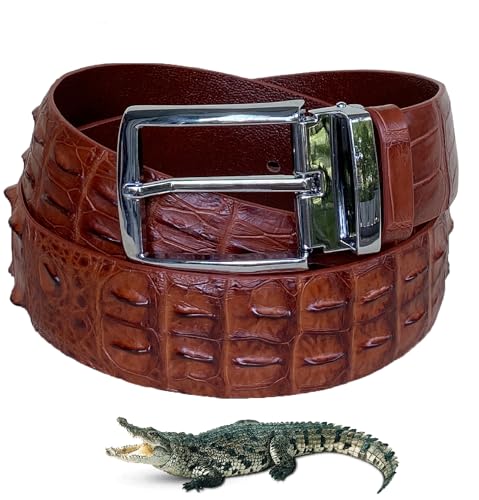 Light Brown-croc Hornback-pin Buckle