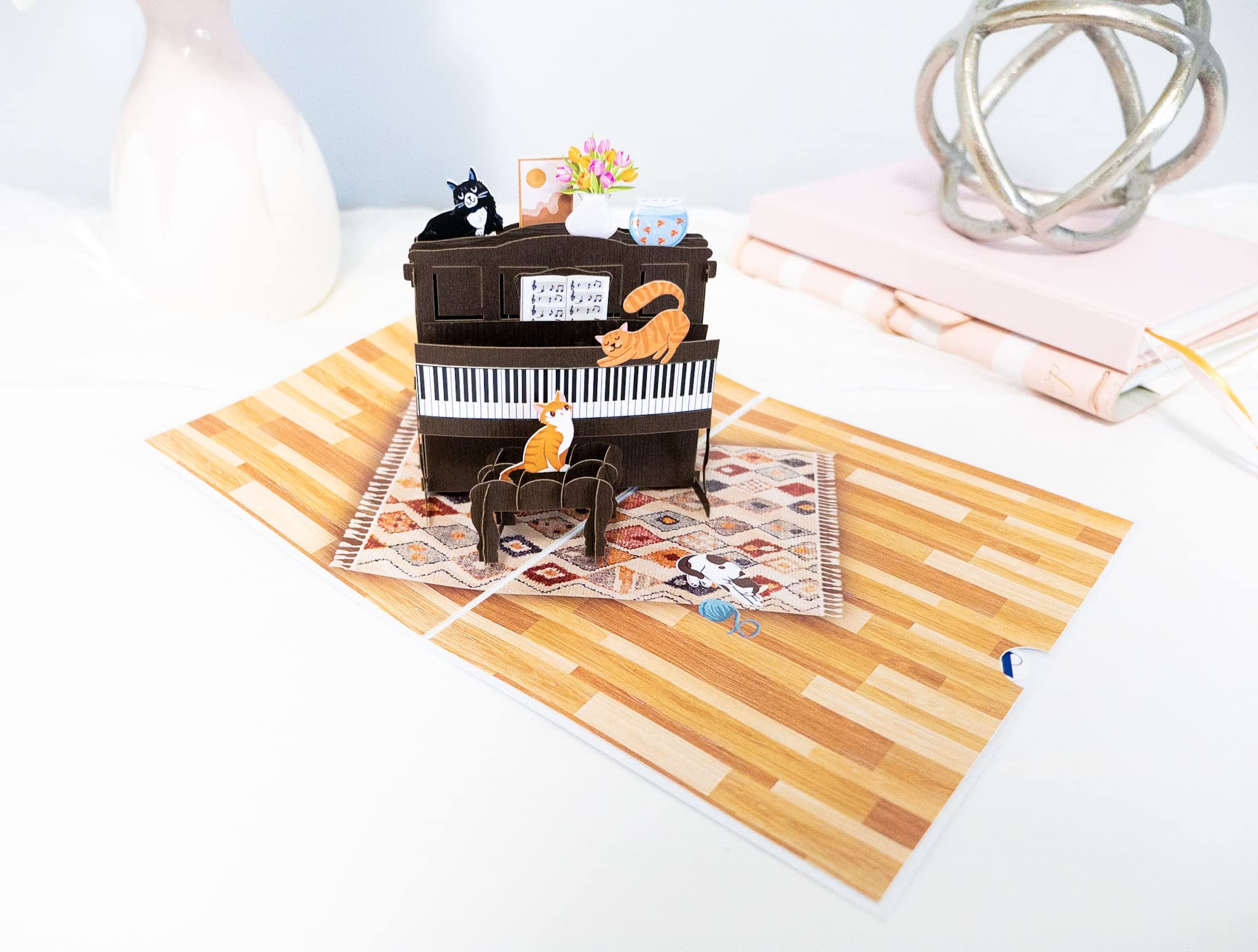 Funny Cat Pop Up Birthday Card - Blank Cat Greeting Card with Envelope - Perfect for Cat Lovers, Cat Moms, Birthdays, Thinking of You, Retirement, Get Well & Thank You - Great for Cat Themed Parties, Office Gifts & Special Occasions