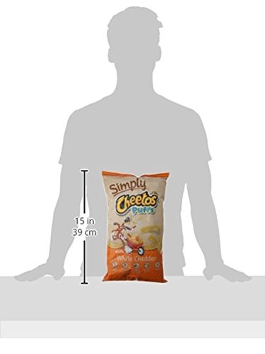 Cheetos White Cheddar Cheese Puffs - 8oz Bags (Pack of 12) | Crunchy Baked Snacks for Parties, School Lunches & Movie Nights