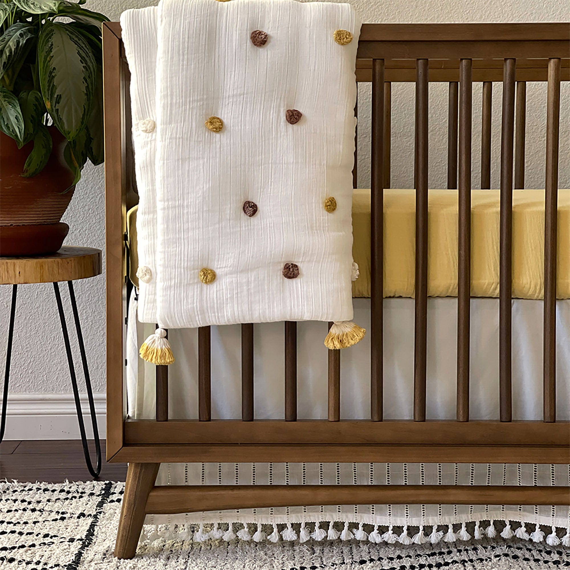 Soft Organic Cotton Fitted Crib Sheet for Baby Crib - Breathable & Hypoallergenic Nursery Bedding - Perfect for Newborns, Infants & Toddlers - Ideal for Daycare, Nursery or Home Use
