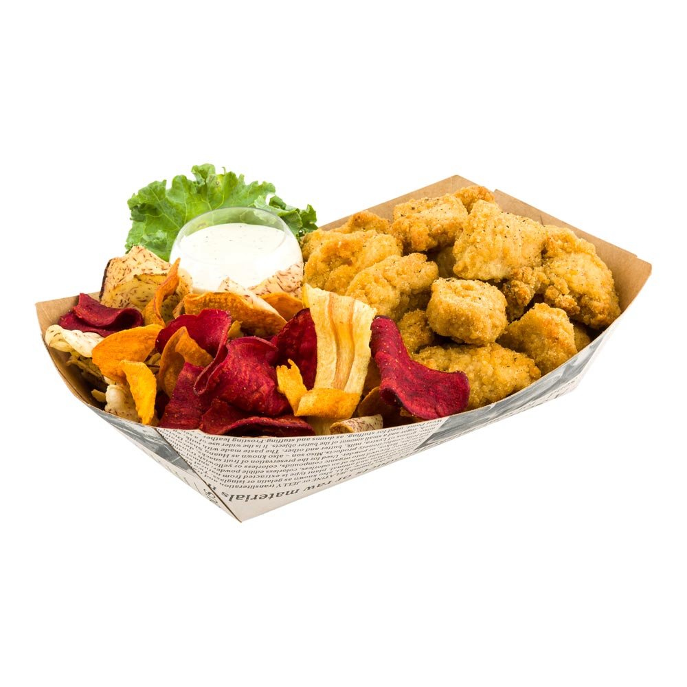 **Restaurantware Bio Tek 2 lb Heavy-Duty Disposable Paper Food Trays - 50 Pack Greaseproof Newsprint Food Boats for Snacks, Appetizers, Treats - Perfect for Parties, Carnivals, Food Trucks & Catering Events**