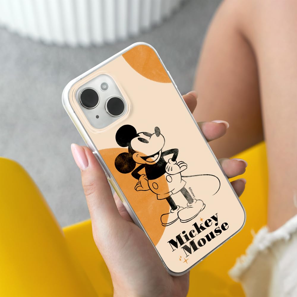 Original & Officially Licensed Disney Mickey Mouse iPhone 14 Case - Shockproof TPU Phone Cover with Precise Fit - Perfect for Everyday Use, Travel & Disney Fans