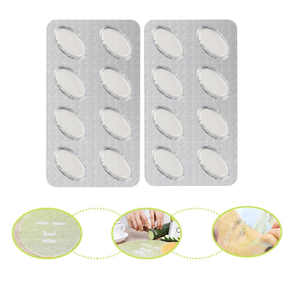 32Pcs Collagen Capsule Face Masks for DIY Facial Mask Maker Machine - Hydrating Fruit & Vegetable Sheet Masks for Home Spa & Skin Care