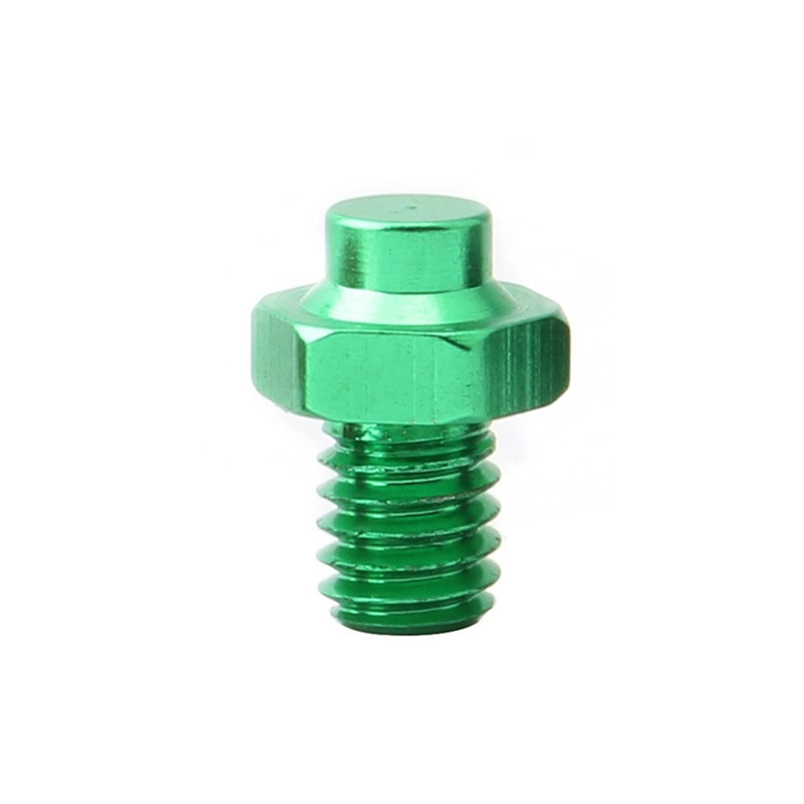 FIVENUM M4 Aluminum Alloy Bike Pedal Bolts - Anti-Skid Screws for Mountain Bikes (Green) - Cycling & Repair