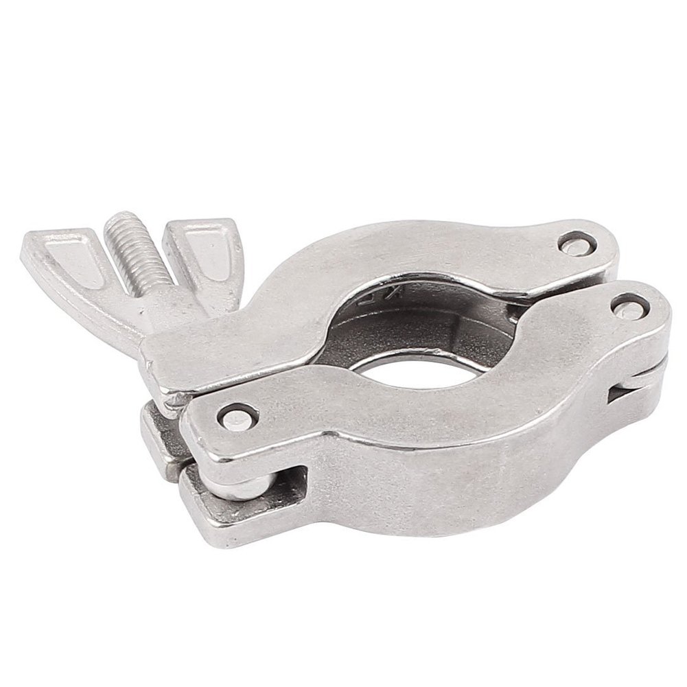 ISO-KF Flange Quick Clamp Hinge Clamp - Aluminum Vacuum Hose Fitting with Wing Nut for Vacuum Pipes & Ovens (KF10 Size) - Perfect for Laboratory, Industrial Vacuum Systems, and Scientific Equipment