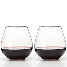 Premium Riedel O Stemless Pinot Noir Nebbiolo Wine Glasses Set of 6 - Elegant Stem-Free Design for Red Wine Tasting, Dinner Parties & Home Entertaining