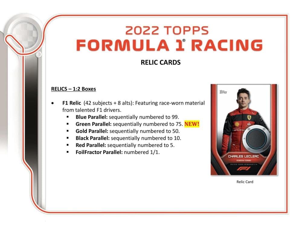2022 Topps F1 Formula 1 Racing Hobby Box - 20 Packs (8 Cards Each) - Collectible Trading Cards for F1 Fans & Racing Enthusiasts - Perfect for Sports Memorabilia Collections & Gift Giving