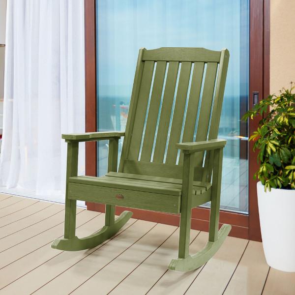 Lehigh Outdoor Rocking Chair - Patio, Garden & Porch Relaxation - Comfortable All-Weather Wicker Rocking Chair for Backyard, Deck & Poolside Use