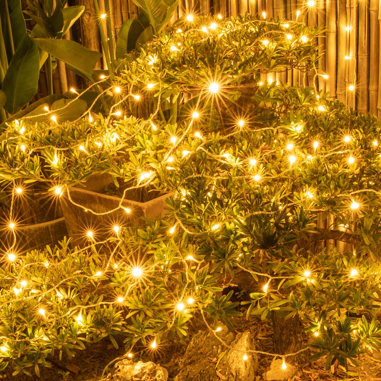 200 LED Christmas String Lights - 66FT Fairy Lights with Remote, 11 Modes & Timer, Waterproof for Indoor/Outdoor - Perfect for Wedding, Party & Christmas Decor (Warm White)