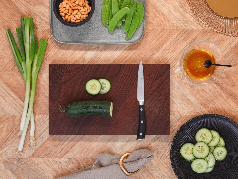 Wusthof Classic Ikon Utility Knife 4.5 Inch - Premium German Stainless Steel Kitchen Knife for Slicing, Chopping & Food Prep - Perfect for Home Cooks & Professional Chefs