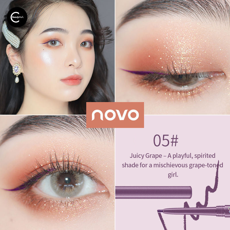 NOVO Precision Eyeliner Pencil - Waterproof & Smudge Proof Eye Liner for Long Lasting Makeup - Perfect for Everyday Wear, Party & Special Occasions