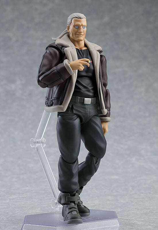 Figma #482 Batou (S.A.C. Version) Ghost in the Shell Stand Alone Complex Action Figure - Perfect for Anime Collectors & Sci-Fi Fans Display