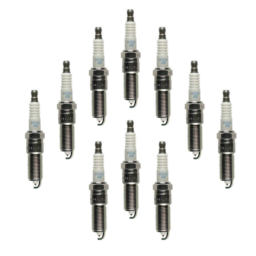 NGK Laser Platinum Spark Plug PTR5F-11 (10 Pack) - Compatible with 1999-2003 Ford F53 Base 6.8L V10 Engine - High Performance Ignition for Smoother Acceleration & Better Fuel Efficiency - Ideal for Highway Driving, Towing & Heavy-Duty Applications
