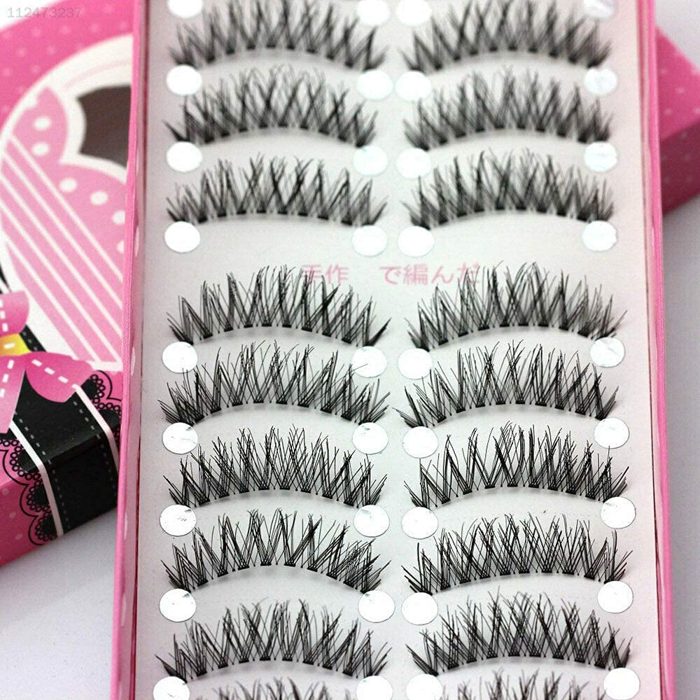 Ubersweet® 10 Pairs 6D40 False Eyelashes - Natural & Fluffy Volume Lashes for Dramatic Eye Makeup | Perfect for Parties, Weddings, and Special Occasions