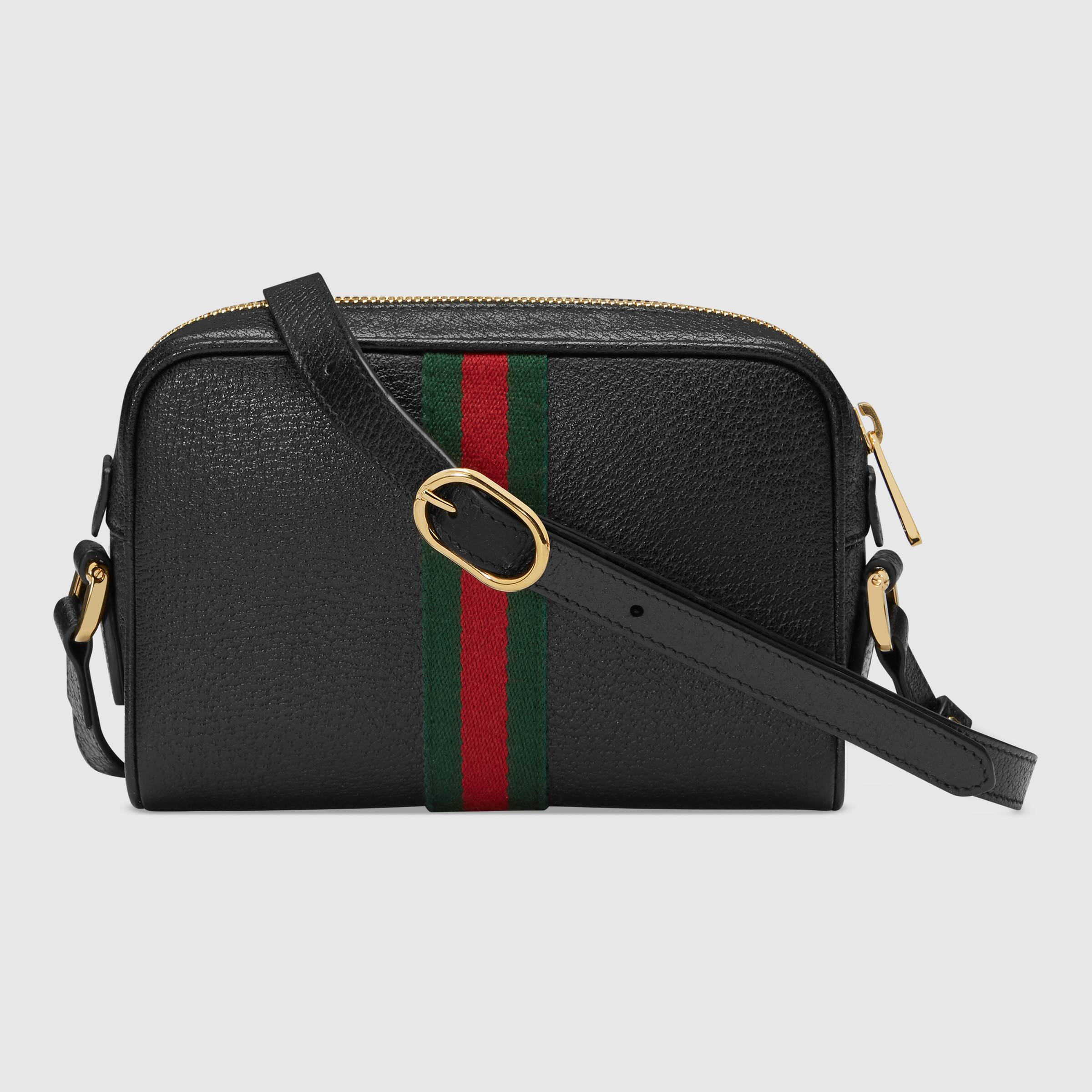 Gucci Ophidia Leather Mini Bag Black | Luxury Crossbody Bag for Women | Perfect for Date Night & Evening Events