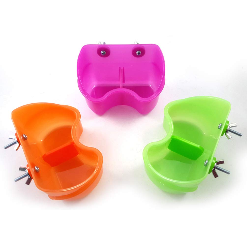 Balacoo Bird Cage Feeder Cups & Water Dishes - 4 Pack Stainless Steel Bird Bowls for Parrots, Canaries, Finches - Perfect for Cage Mounting, Squirrel Food Holder - Ideal for Daily Feeding & Watering in Aviaries and Pet Bird Cages