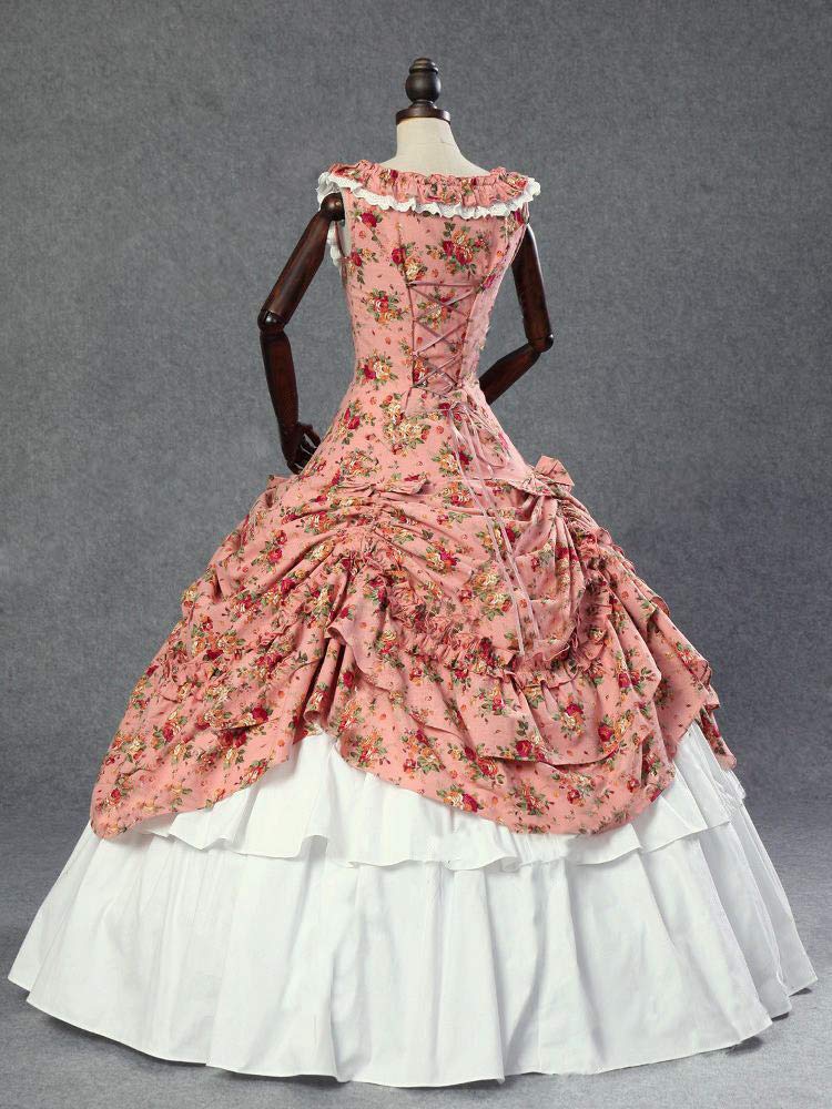 Victorian Ball Gown for Women - Elegant Long Sleeve Rococo Party Dress for Masquerade, Halloween, Cosplay & Formal Events | CountryWomen Collection