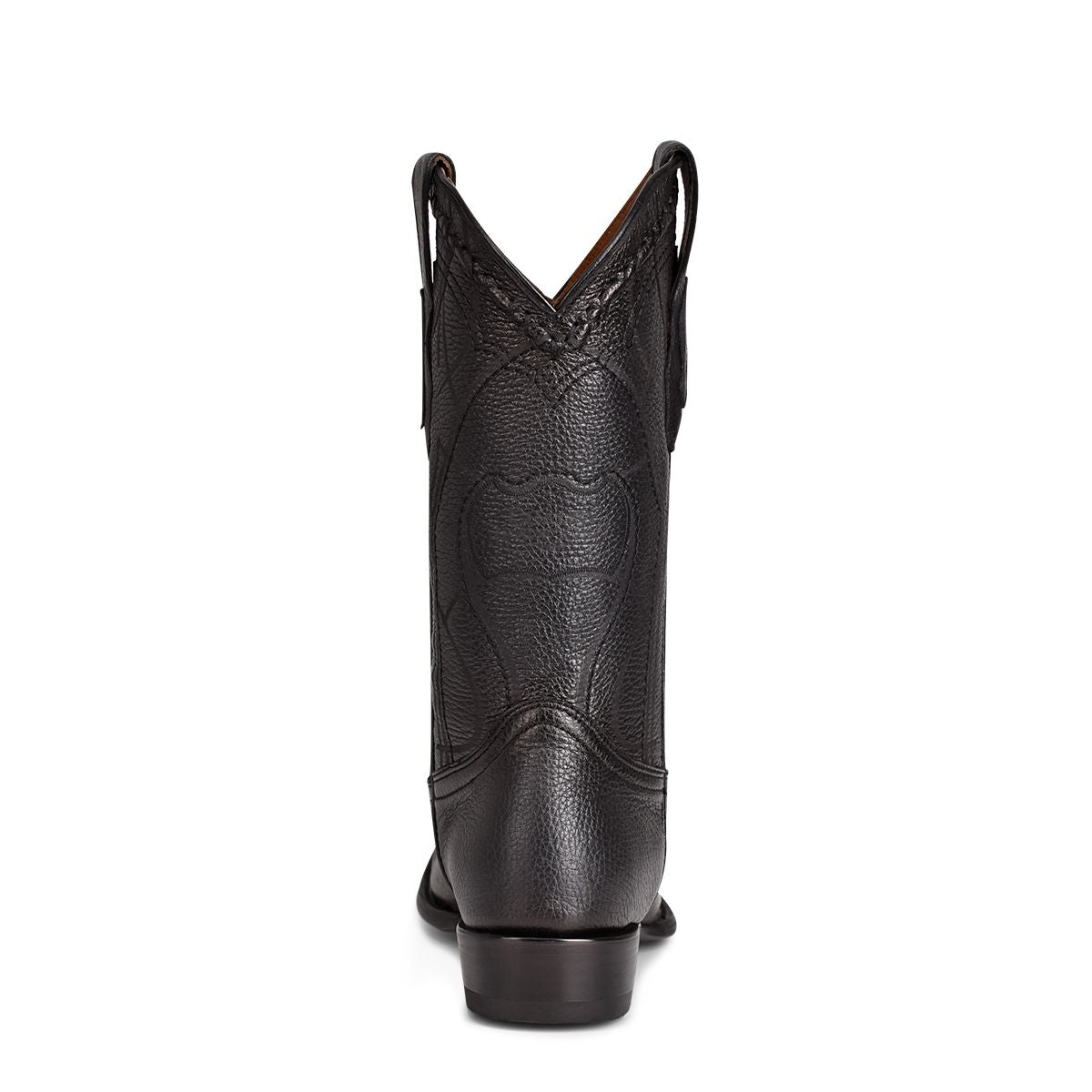 Premium Men's Cuadra Black Dress Cowboy Deer Leather Boots - Stylish Western Boots for Rodeo, Country Dance & Casual Wear