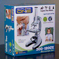 Explore One 300x-1200x Magnification Microscope for Kids & Adults - Perfect for Science Experiments, Hobbyists & Educational Use