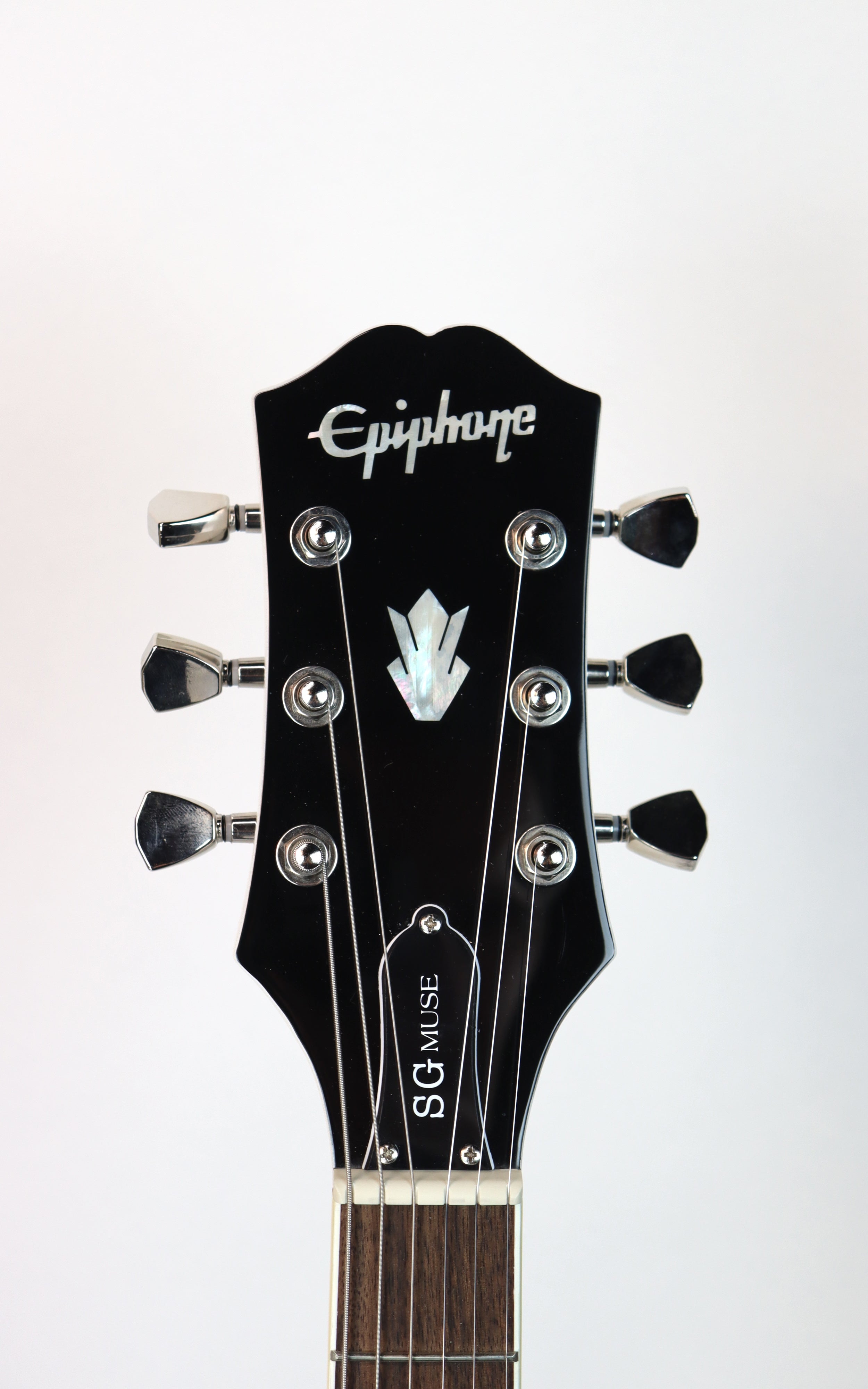 Epiphone SG Muse Electric Guitar - Pearl White Metallic Finish | Rock & Blues Performance Guitar for Stage & Studio