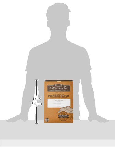 Rite In The Rain Weatherproof Laser Printer Paper - 200 Sheets A4 (21 x 29.7cm) 20# White Waterproof Copy Paper for Outdoor, Hiking & Construction Use - No. 8512