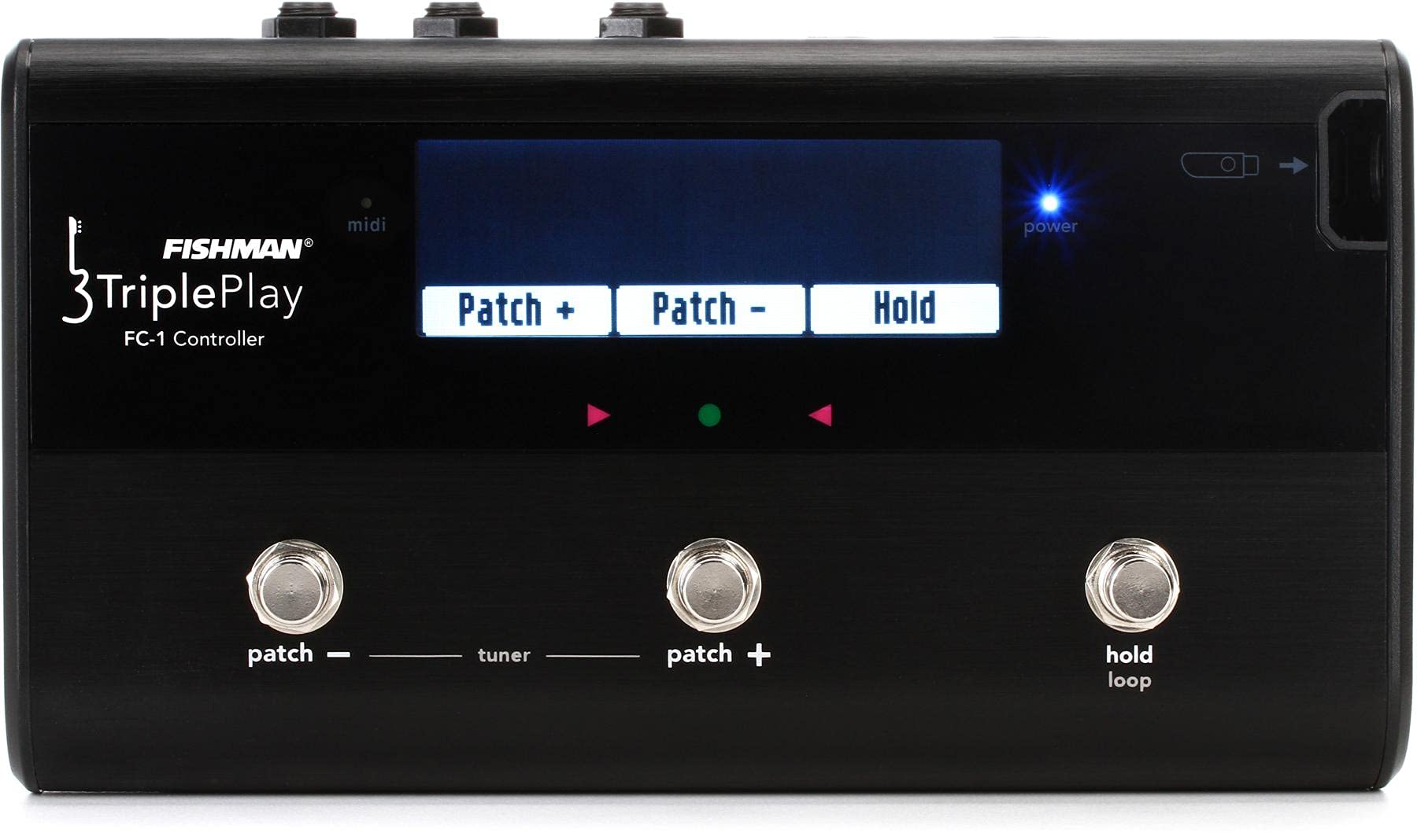 Fishman TriplePlay FC-1 Floor Controller for Guitar - MIDI Pickup & Effects Pedal for Live Performance & Studio Recording