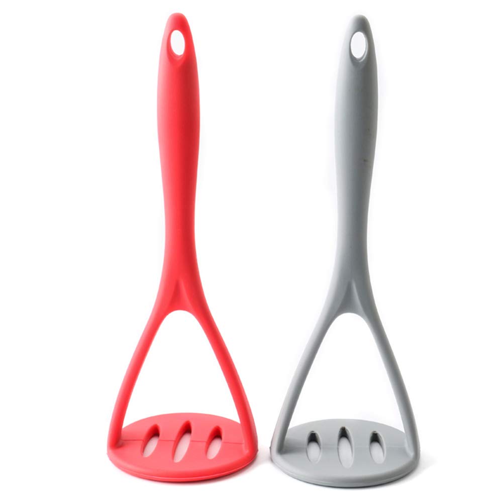 Premium Silicone Potato Masher & Ricer - Heavy Duty Kitchen Tool for Mashing Potatoes, Vegetables & Fruits - Ideal for Baby Food, Purees & Smoothies - Perfect for Home Cooking & Meal Prep