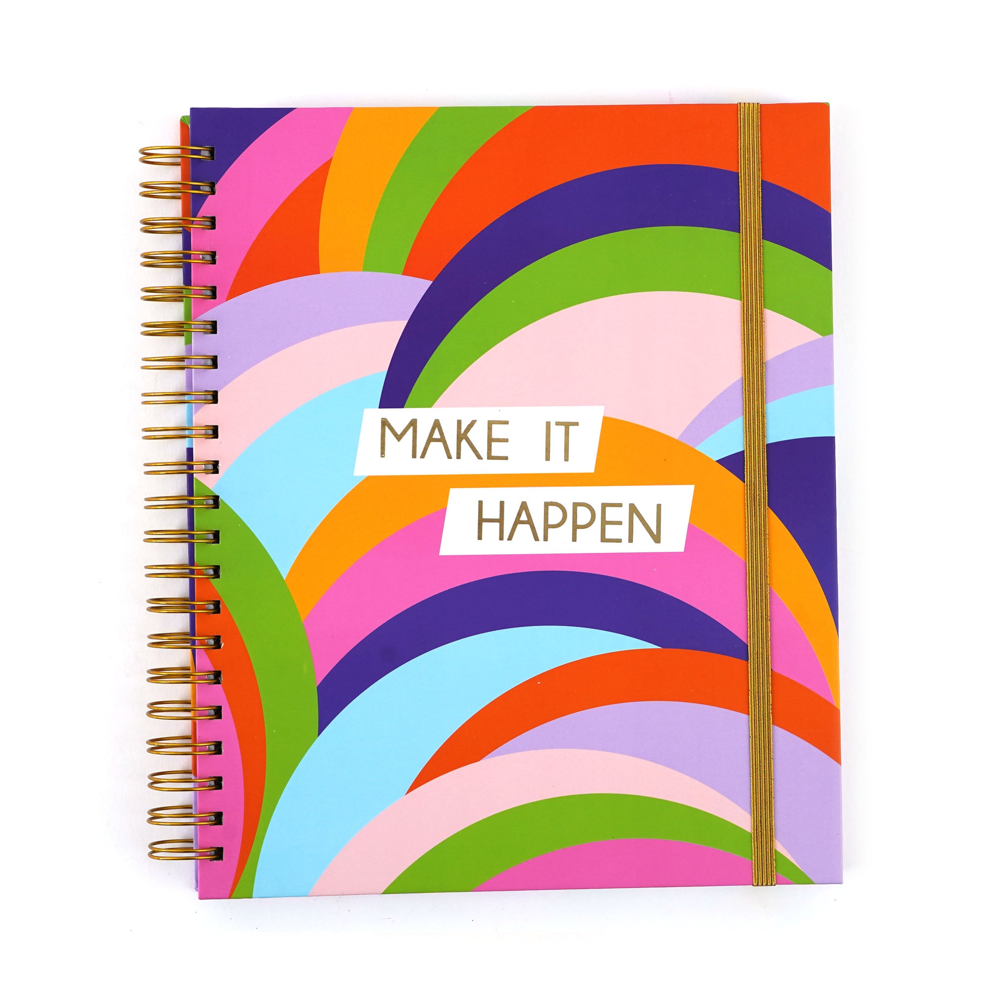 140-Sheet/280-Page Mega Spiral Hot Stamp Notebook - 11.25