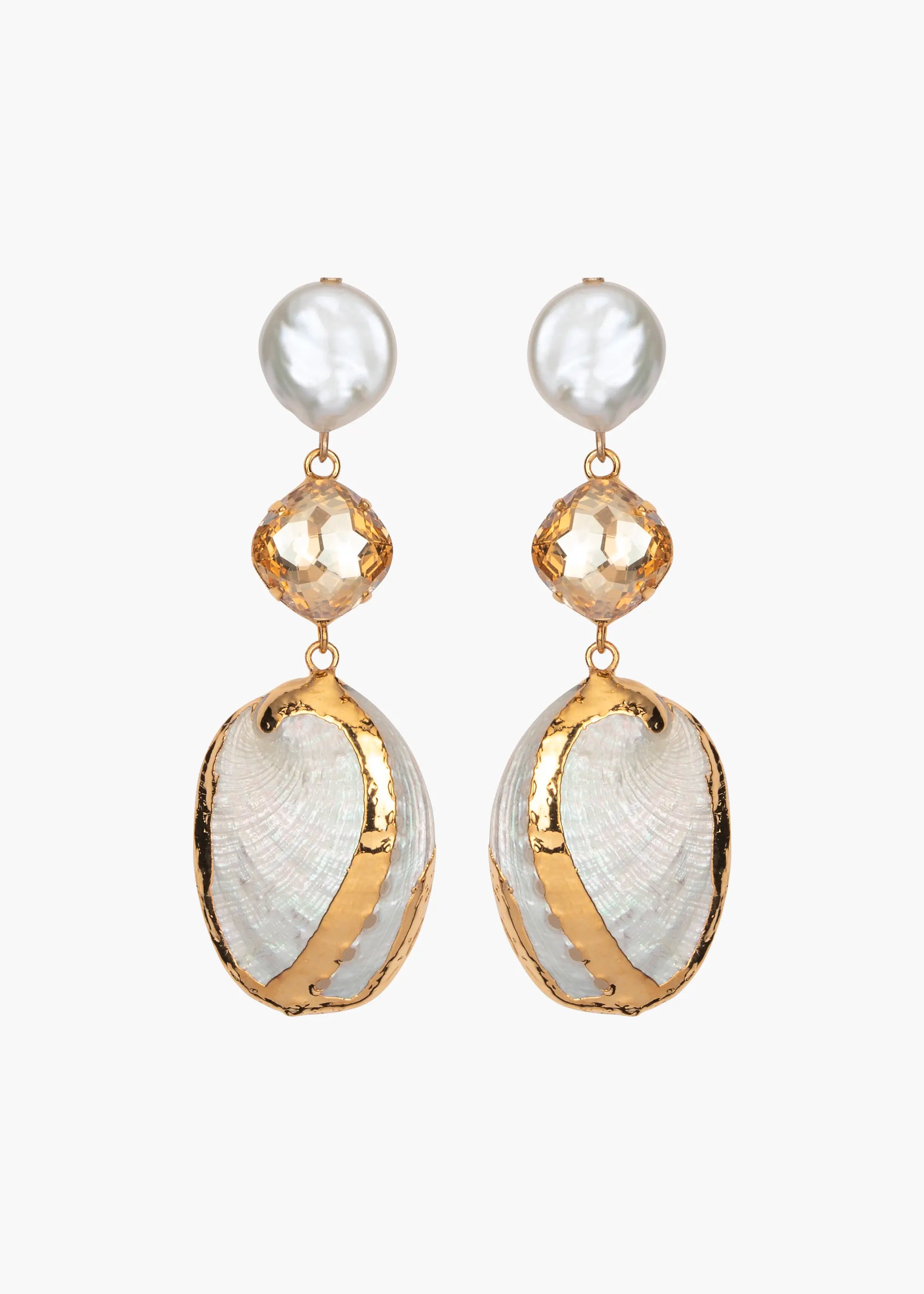 Neryssa Elegant Ivory Dangle Earrings for Women - Boho Chic Jewelry for Parties, Weddings & Everyday Wear