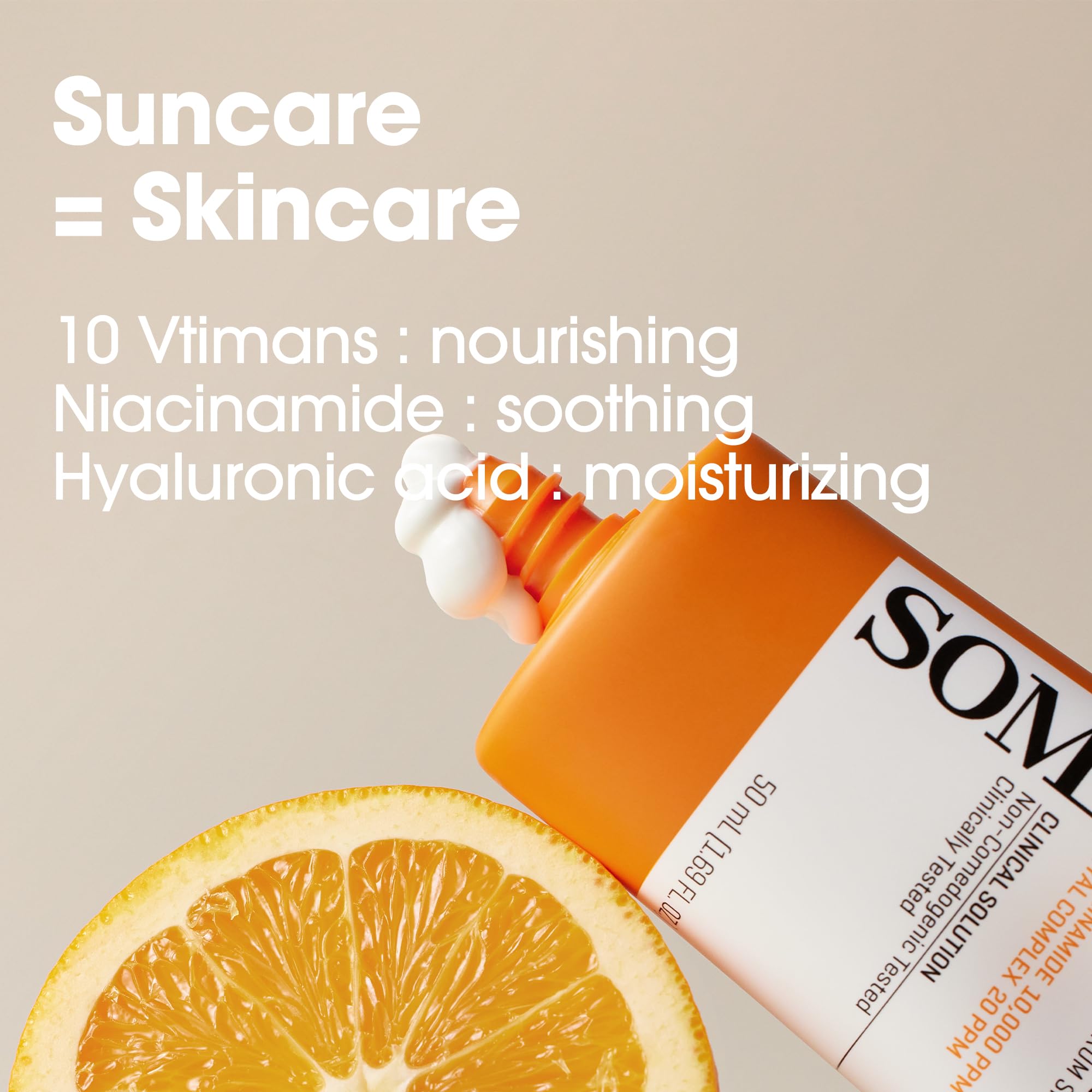 SOME BY MI V10 Hyal Air Fit Sunscreen SPF 50 - 1.69oz/50ml Travel Size Korean Sunscreen with Centella Asiatica - No White Cast, Non-Irritating for Sensitive Skin - UV Protection Face Sunscreen for Daily Use, Outdoor Activities & Travel - Korean Skincare Essential